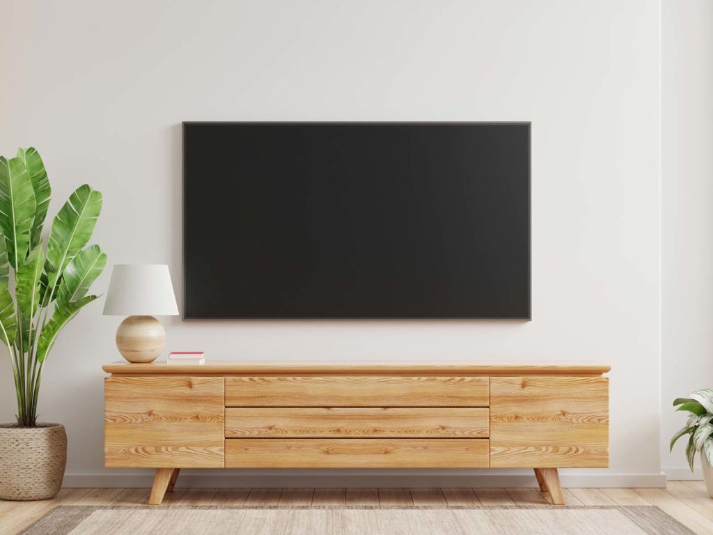Wall-mounted TV